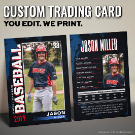 Contato Cartão de Troca de Beisebol Personalizado PRO Esta