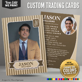 Contato Cartão de Troca de Cores Personalizadas, Foto para