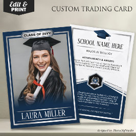 Contato Cartão de Troca de Formatura Personalizado, Gradua