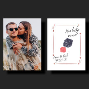 Contato cartão de troca de foto personalizado para present