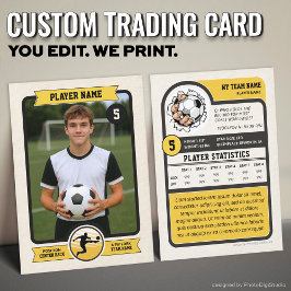 Contato Cartão de Troca de Futebol Personalizado Vintage,