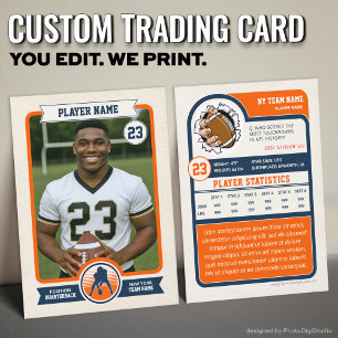 Contato Cartão de Troca de Futebol Personalizado Vintage,