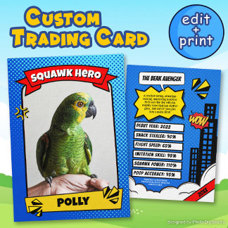 Contato Cartão de Troca de Quadrinhos de Pet Personalizado