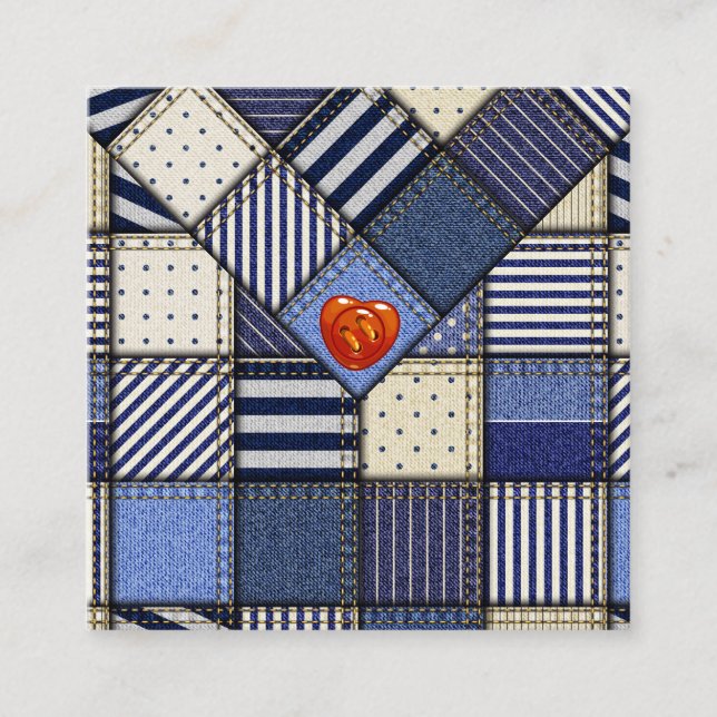 Contato Cartão de visita de Colagem de Seamstress (Frente)