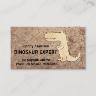 Contato Cartão de visita De Especialistas Em Dinossauro P