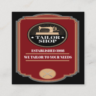 Contato Cartão de visita de Moda de Costura Tailor