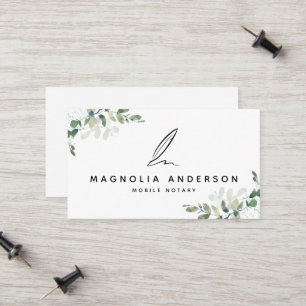 Contato Cartão de visita de Notícias Móveis Eucalyptus Qui