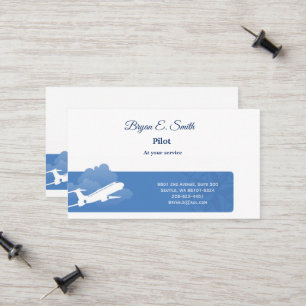 Contato Cartão de Visita de Piloto