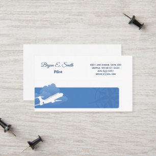 Contato Cartão de Visita de Piloto
