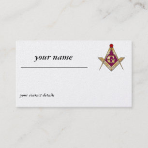 Contato Cartão de visita Dourado dos Freemasons
