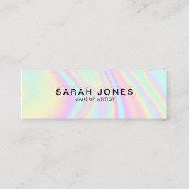 Contato Cartão de visita Holográfico Moderno Elegante