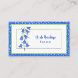 Contato Cartão de Visita Lovely Bluebells & Blue Crocuses
