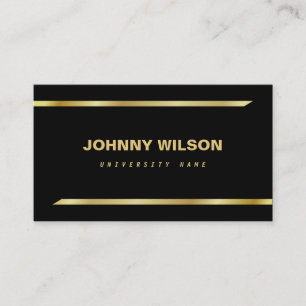 Contato Cartão de visita simples moderno do aluno