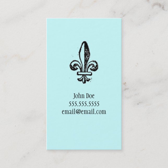 Contato Cartão telefónico de Fleur di lis (Frente)
