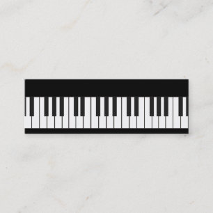 Contato Cartão telefónico do teclado de piano