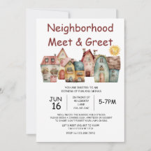 Contato de Vizinhança e Convite de Saudação