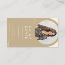 Editor de vídeo cartão de visita