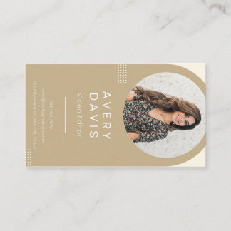 Contato Editor de vídeo cartão de visita