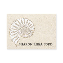 Elegante Shell Cartão de visita