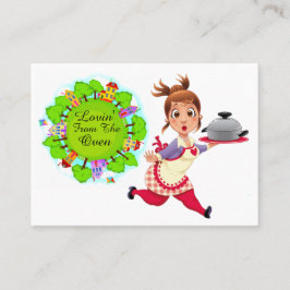 Contato Feliz Chef-Caterer-Mãe-Do Seu Cartão De Cozinha