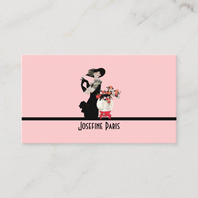 Contato Le Chic Calling - CHANGE COLOR Cartão de visita (Frente)