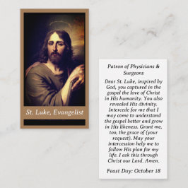Contato Luke, o Cartão de Oração Personalizável Evangelist
