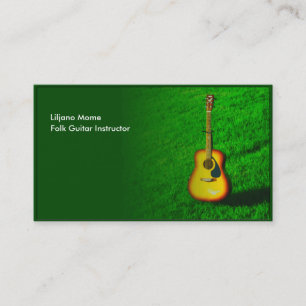 Contato Modelo do cartão de indústria musical da guitarr