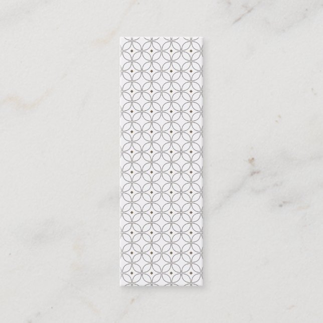 Contato VINTAGE GLAM Slim Cartão de visita (Frente)