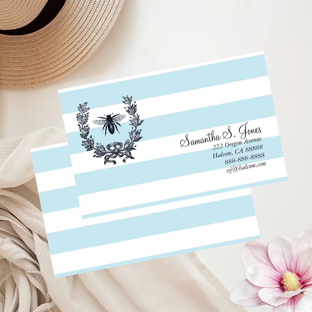 Contato Wreath/Napoleônico Bee Cartão de Chamada Tradicion (Criador carregado)