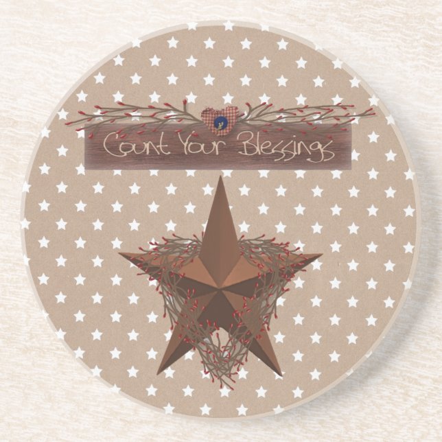 Conte a sua Porta copos de Bênçãos (Frente)