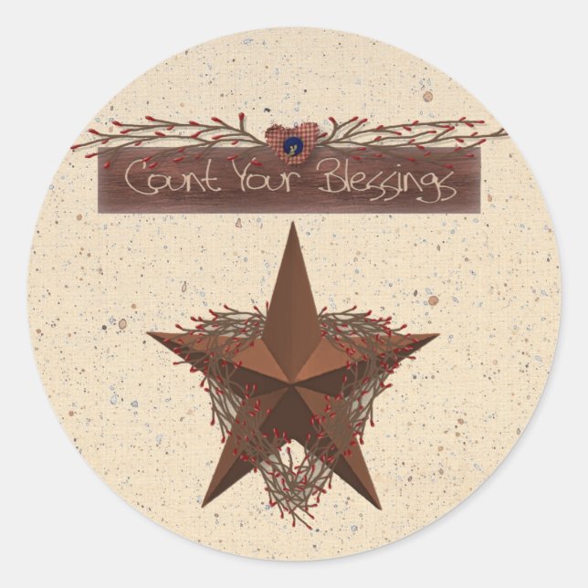 Conte seu adesivo de bençãos (Frente)