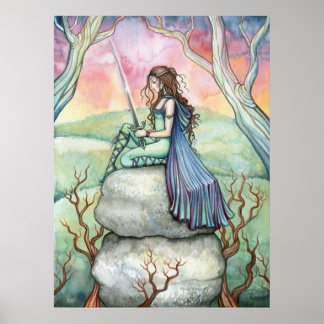 Contemplando o Poster Guinivere por Molly Harrison