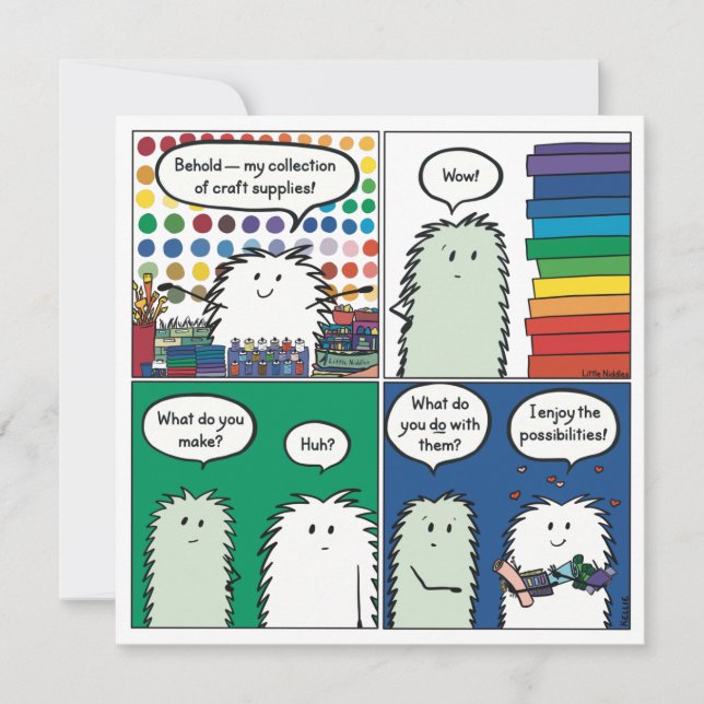 Contemplar Minha Placa de Suprimentos de Artesanat (Frente)