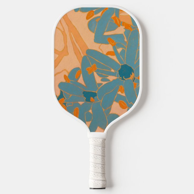 Contemporary Leaf Design in Peach  (Front)