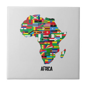 Continente de mapa africano