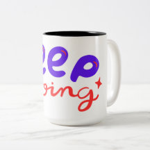 Continua A Fazer Mug Motivacional - Xícara De Café