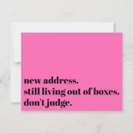 Continuando vivendo em caixas não julgue o cartão