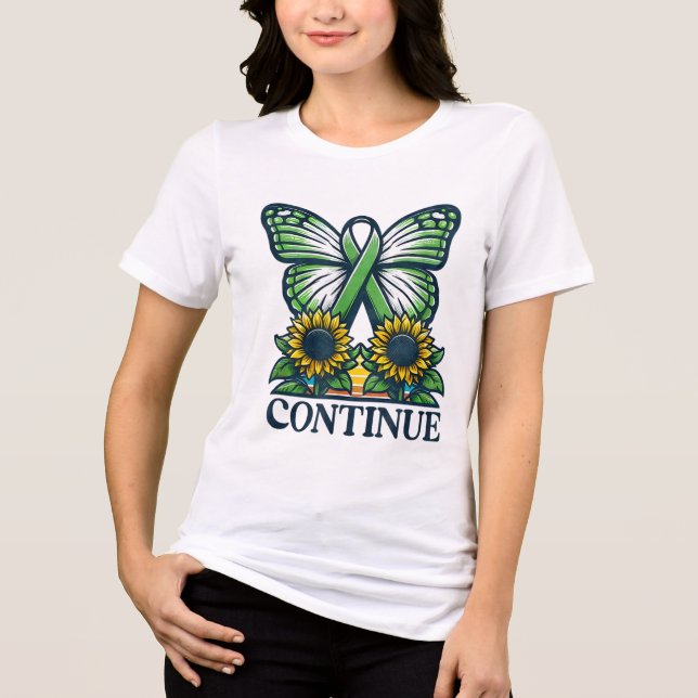 Continuar ; Borboleta Verde Fita Mental Aw (Frente)