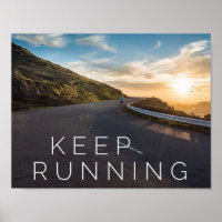 Continuar em execução - Poster de motivação