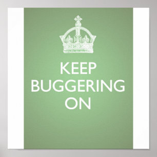 Continuar Infiltrando - Poster verde de pepino