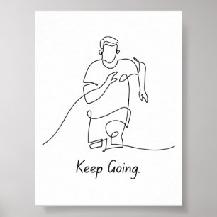 Continuar - Poster motivacional