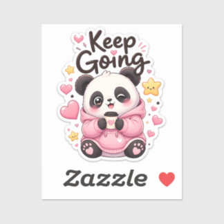 Continue – Adesivo Motivacional Panda