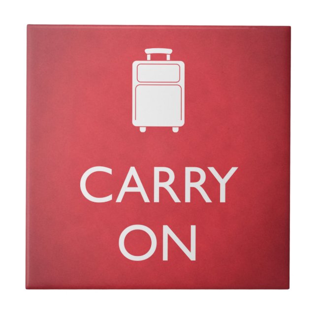 CONTINUE - Bagagem - Vermelho Divertido (Frente)