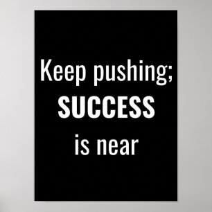 Continue pressionando - Poster motivacional