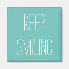 Continue sorrindo, imã branca lacrimejante