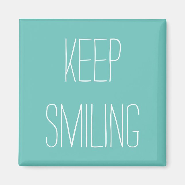 Continue sorrindo, imã branca lacrimejante (Frente)