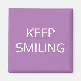 Continue sorrindo, lavanda e imã branca