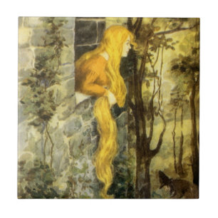 Conto de Fadas Vintage, Rapunzel com Cabelo Loiro