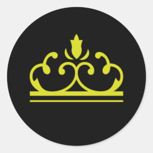 Contos de fada no adesivo preto