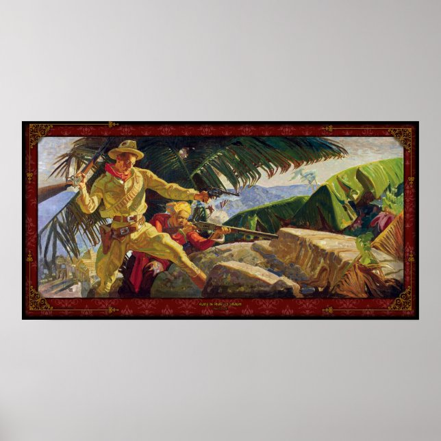 Contra os Piratas de Sarawak - Poster (Frente)